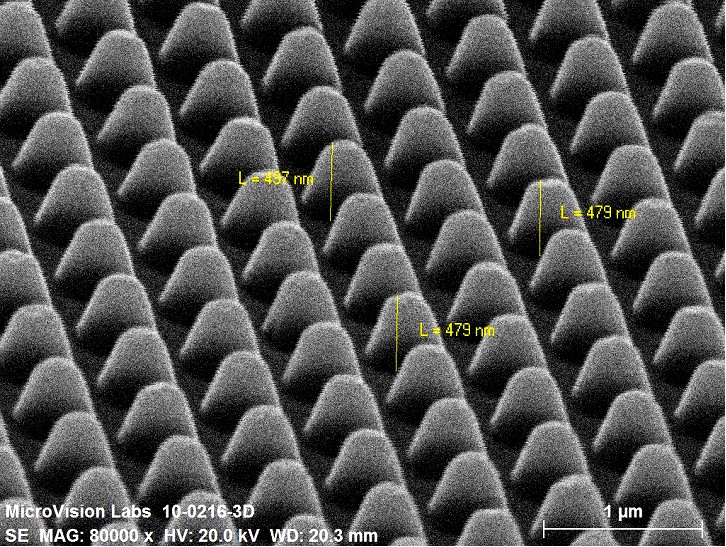 Submicron PV nanoarray
